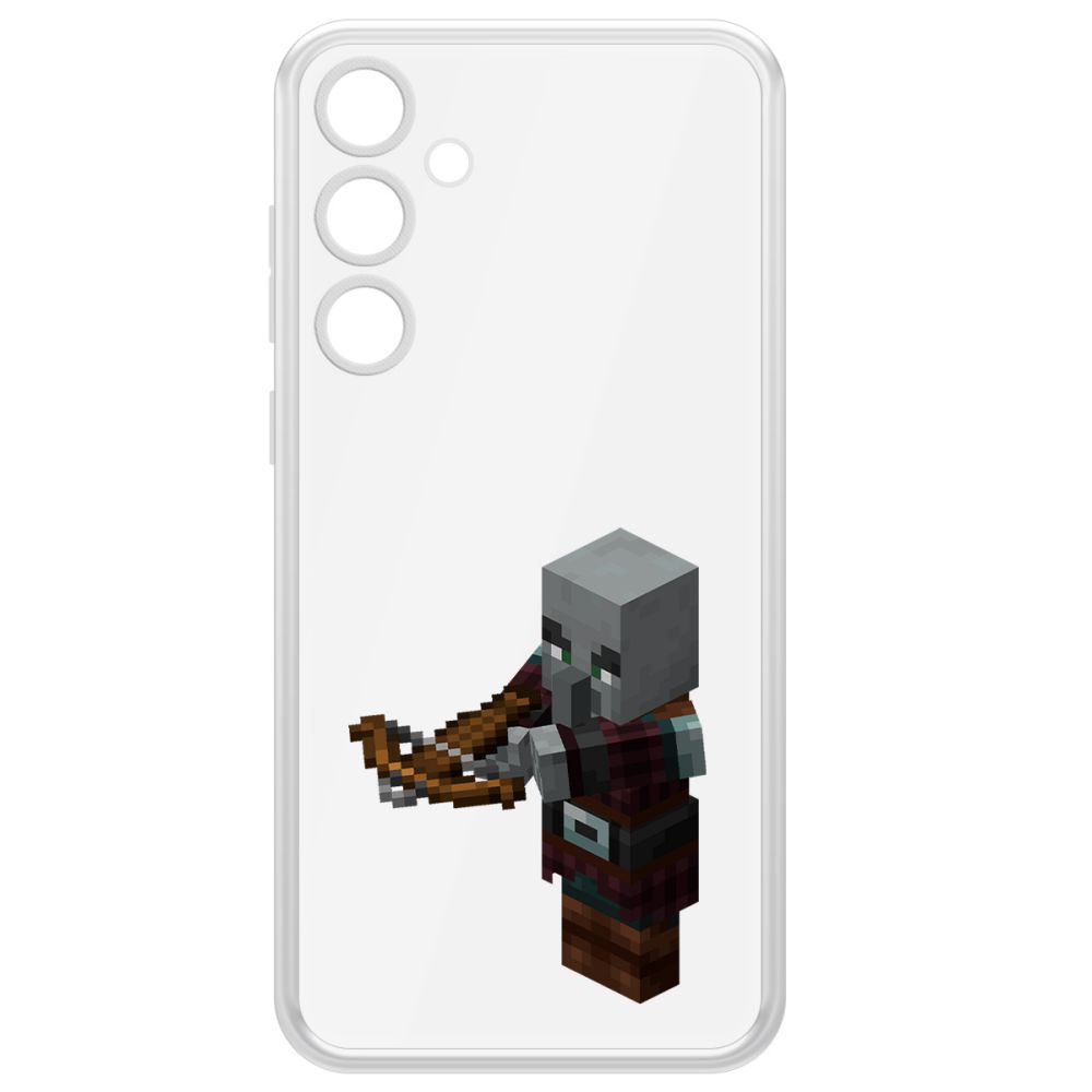 

Чехол-накладка Krutoff Clear Case Minecraft-Разбойник для Samsung Galaxy A55 5G (A556), Прозрачный