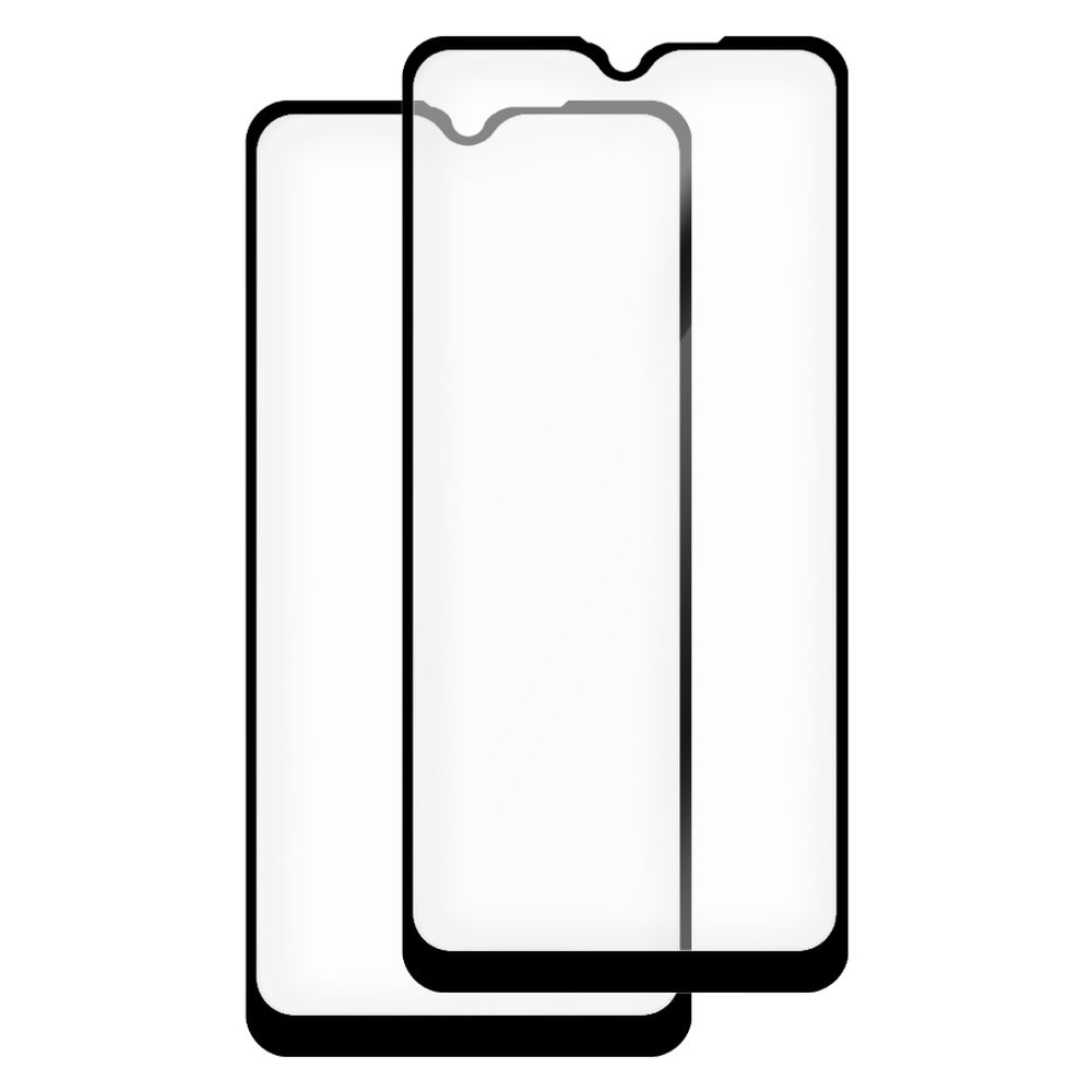 

Стекло защитное гибридное Krutoff Full Glue Premium для OPPO A12/A12s (2шт)