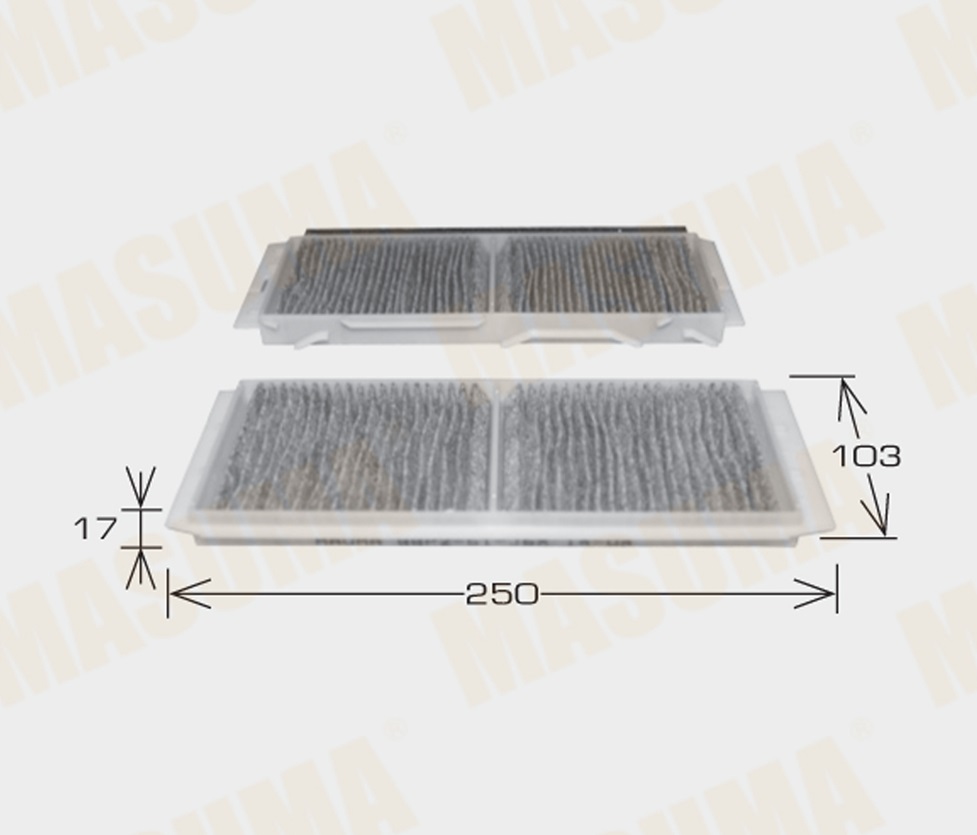 

Фильтр салона Mazda 3 (BL) 09- 2 шт. Masuma