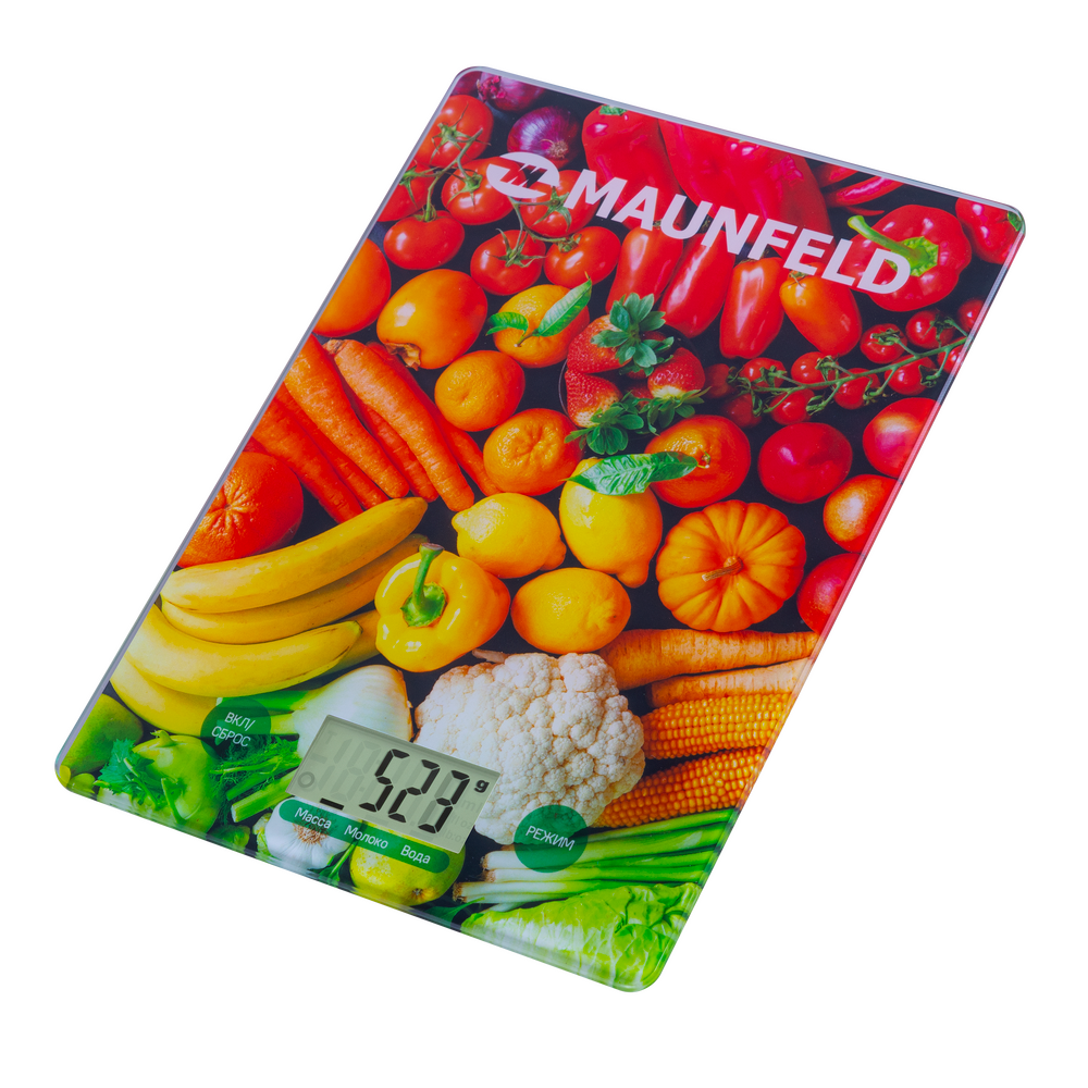 Весы кухонные MAUNFELD MKS-519G03 красный, оранжевый, разноцветный весы кухонные maunfeld mks 519g03 красный оранжевый разноцветный
