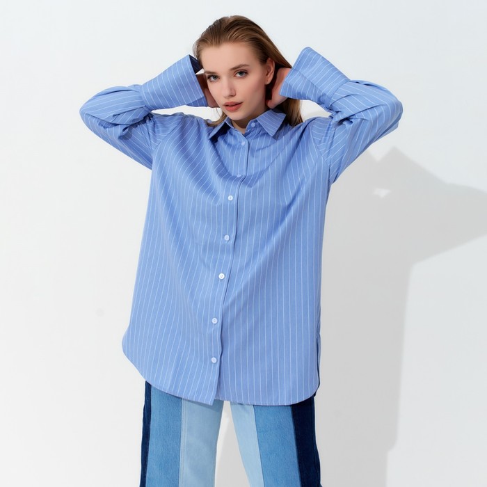 Рубашка женская MINAKU голубая 48