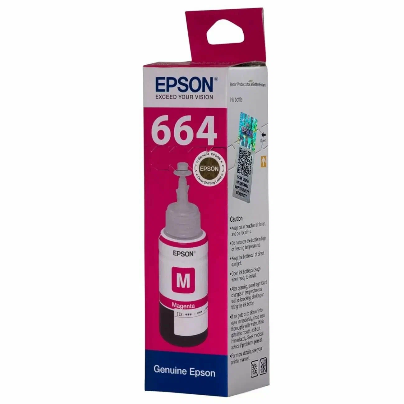 

Epson 664 пурпурный (C13T664398), №664 C13T664298 голубой