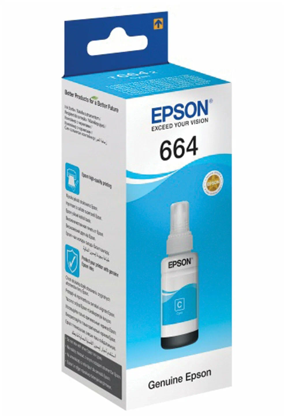 

Epson 664 голубой (C13T664298), №664 C13T664298 голубой