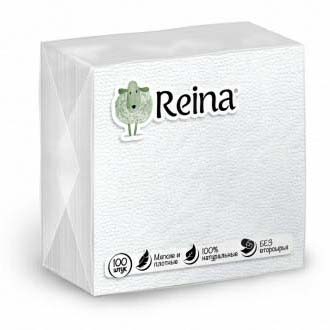 

Бумажные салфетки Reina сервировочные белые 24 х 24 см 100 шт