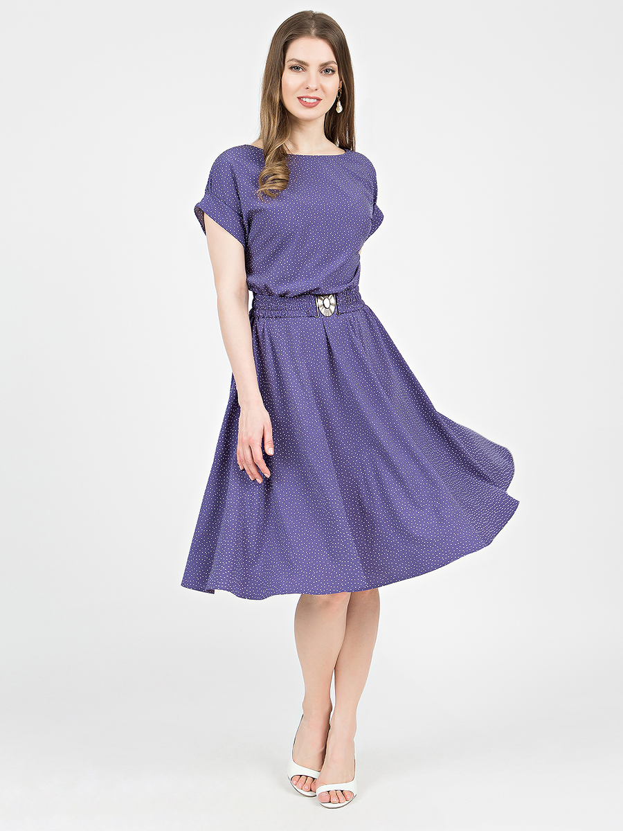 фото Платье женское olivegrey pl000666l(lana) синее 42