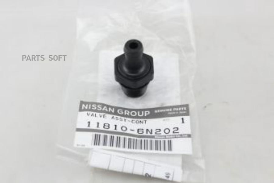 

NISSAN 118106N202 Клапан вентиляции картерных газов NISSAN: TEANA (J31)