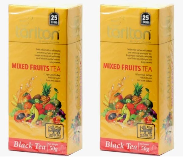 

Чай Tarlton черный Mixed Fruits, 25 пакетиков х 2 шт, ассорти