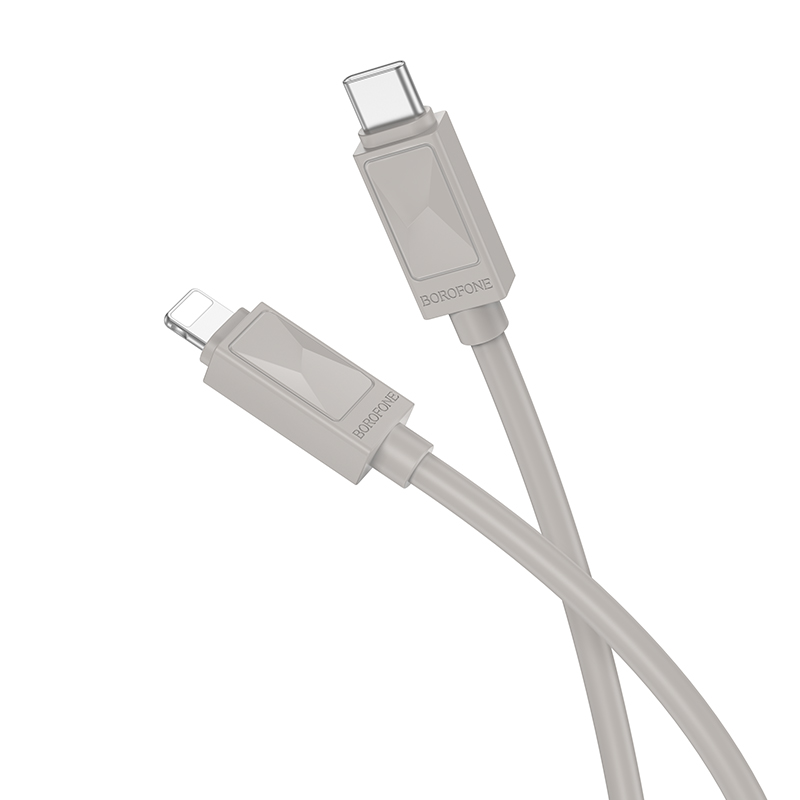 

Кабель Lightning-USB BOROFONE BX109i 1м серый, BX109i