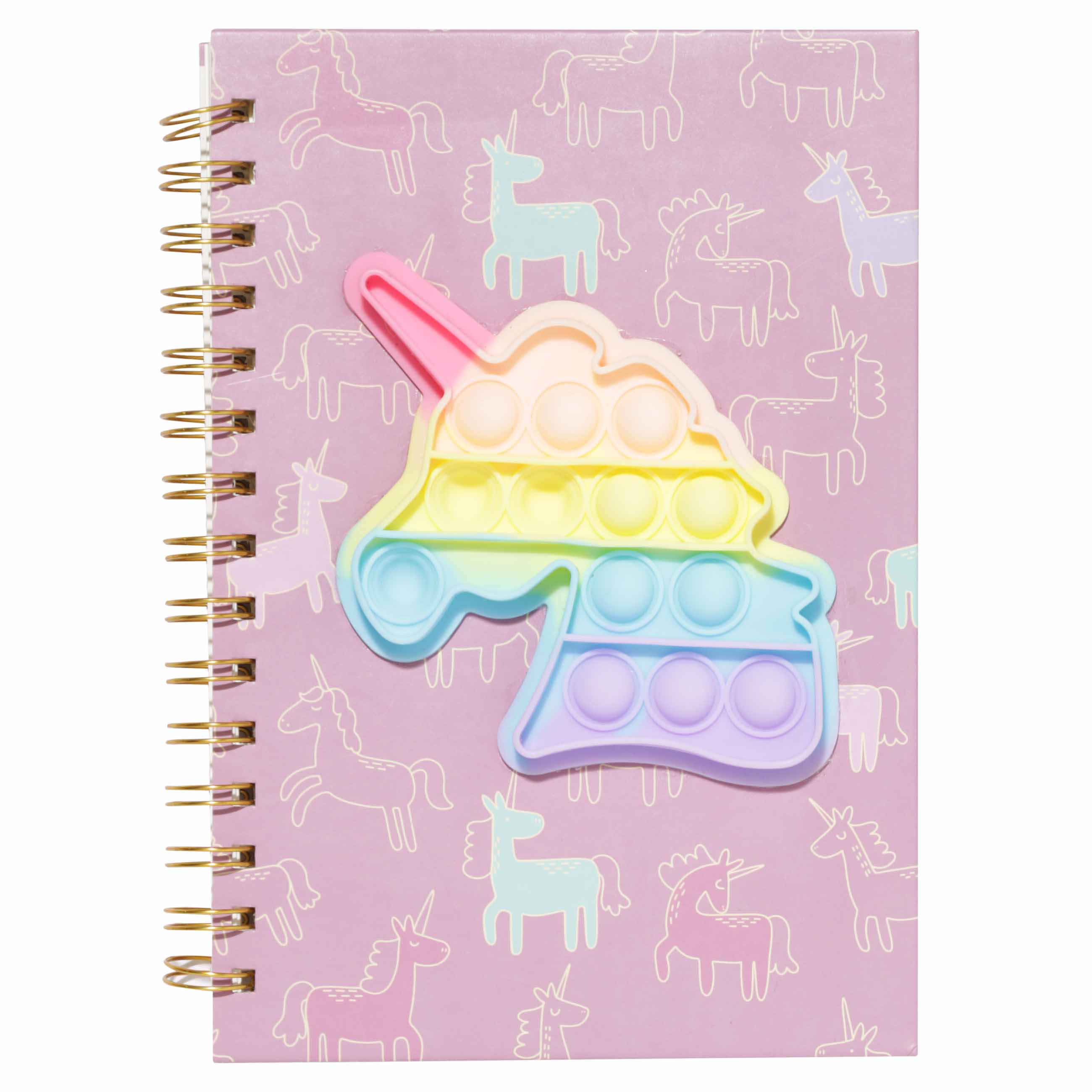 

Блокнот для записей Kuchenland Единорог Т1-00031585 Unicorn, Pop-it, 78 л, на кольцах