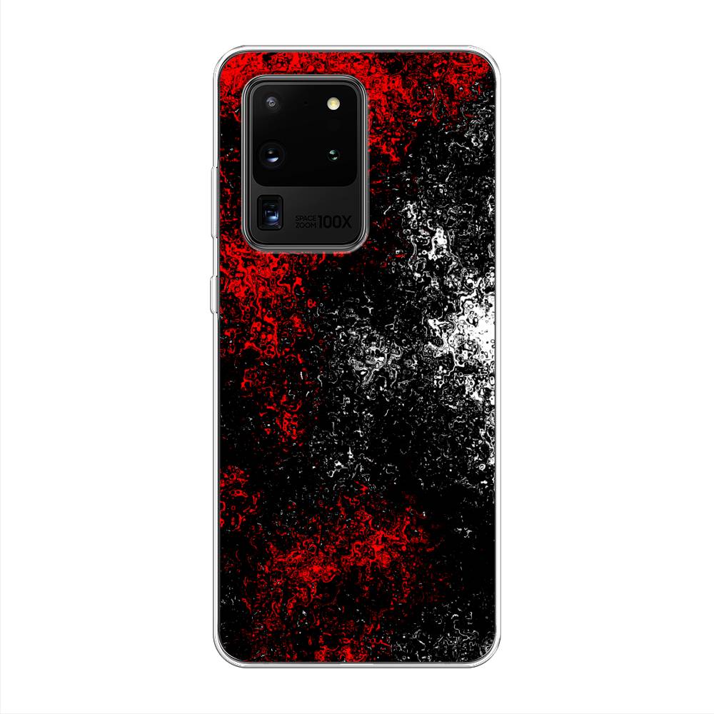 

Чехол на Samsung Galaxy S20 Ultra "Монотипия", Красный;черный;белый, 29450-3