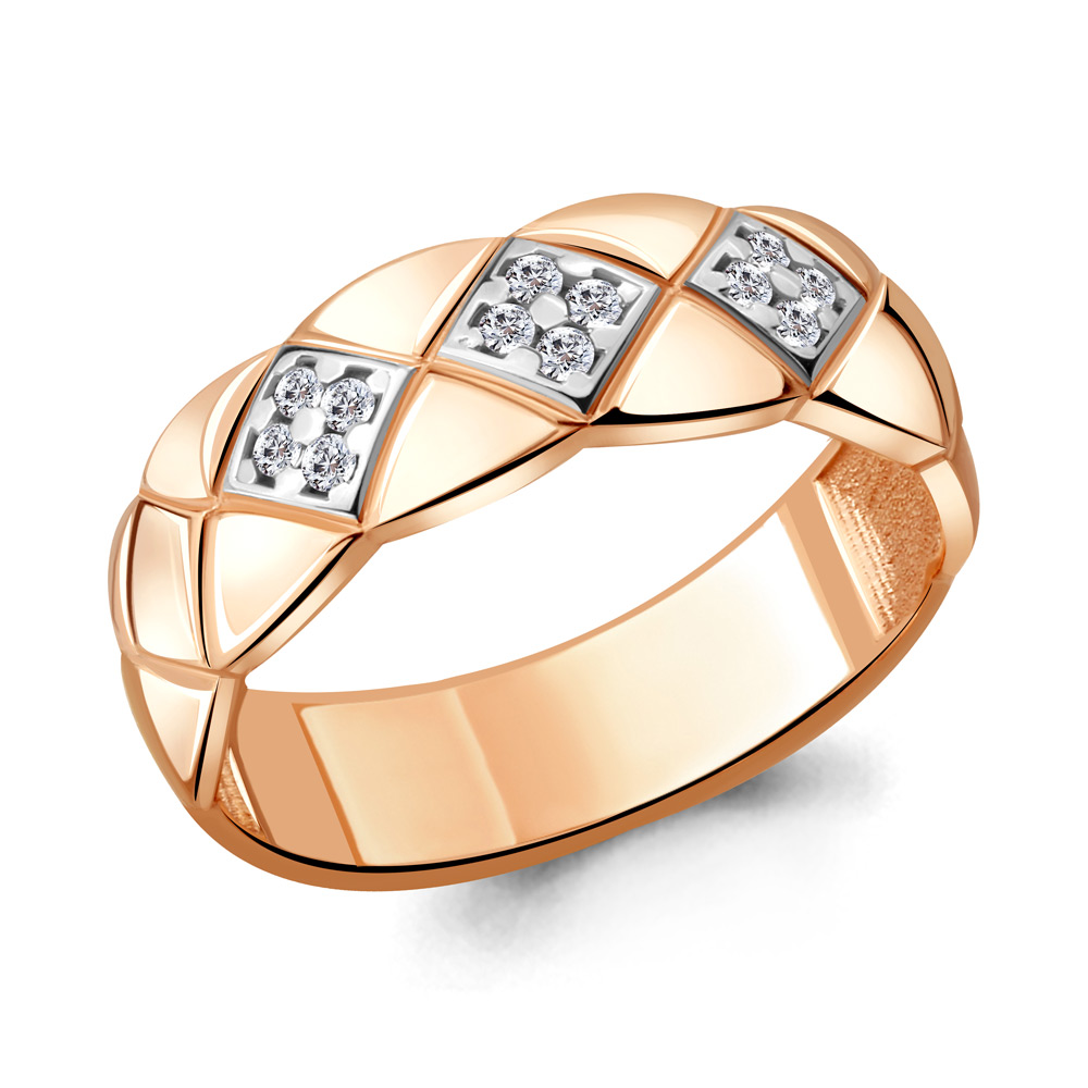 

Кольцо из серебра с фианитом р. 18 Aquamarine 68497А_925_з, 68497А_925_з