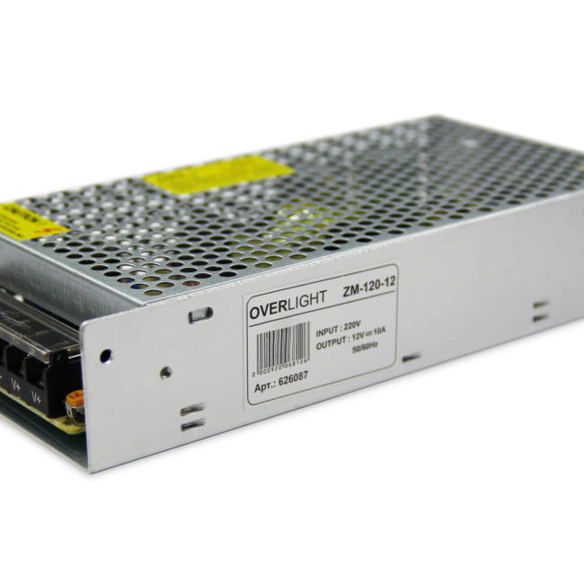 Блок питания OVERLIGHT ZM-120-12 (12V, 120W, 10A, IP20)