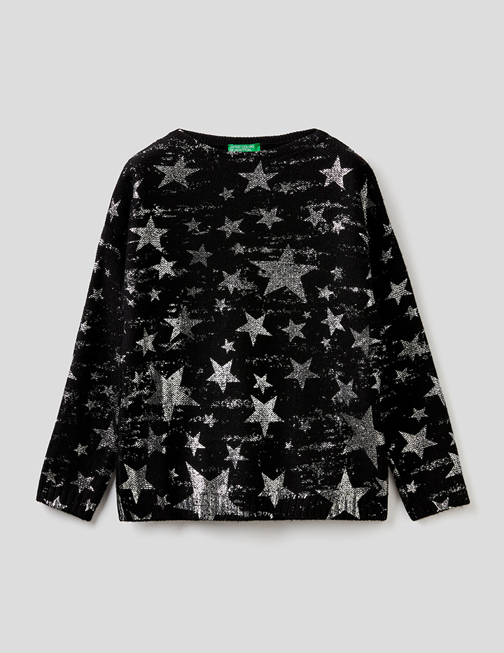 

Джемпер для девочек Benetton цв. черный р.158, 21A_1076C1098