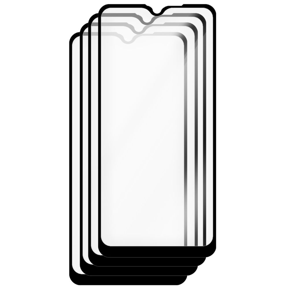 

Стекло защитное гибридное Krutoff Full Glue Premium для OPPO A12/A12s (4шт)