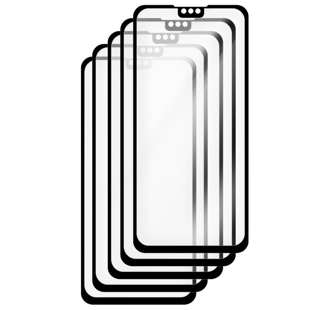 

Стекло защитное гибридное Krutoff Full Glue Premium для Huawei Y9 2019/Y8S (5шт)