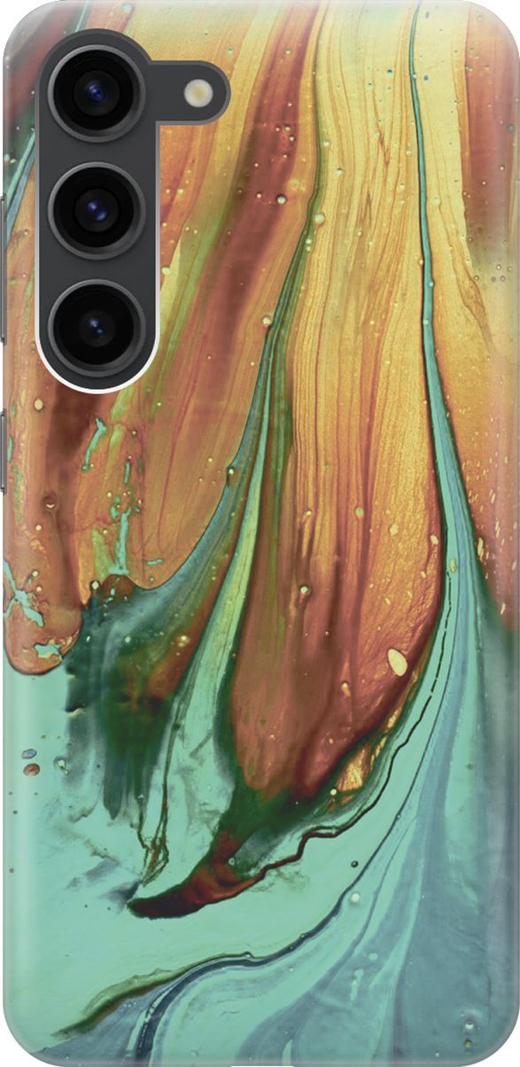 

Силиконовый чехол на Samsung Galaxy S23 с принтом "Смешение", Голубой;желтый, 158302