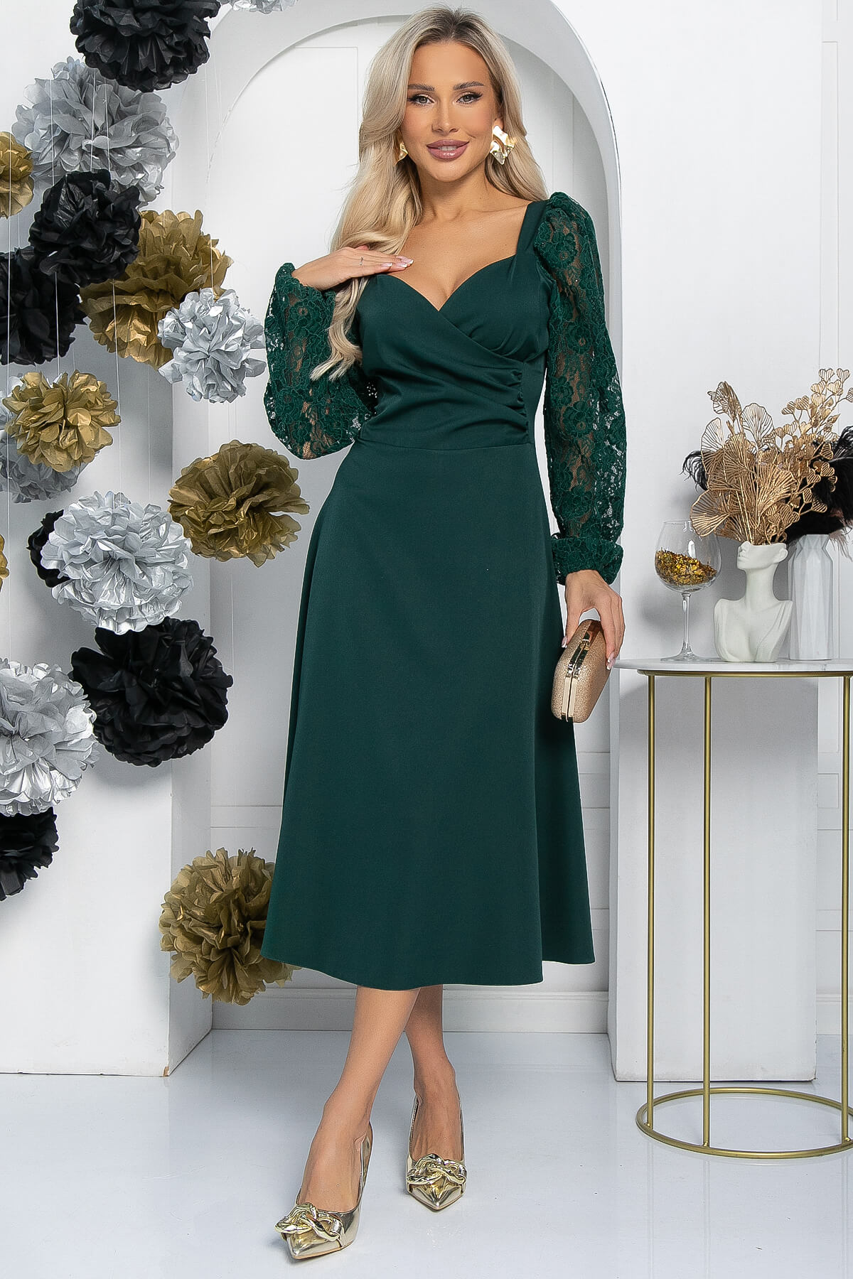 

Платье женское LT Collection Ночь нежна зеленое 48 RU, Зеленый, Ночь нежна