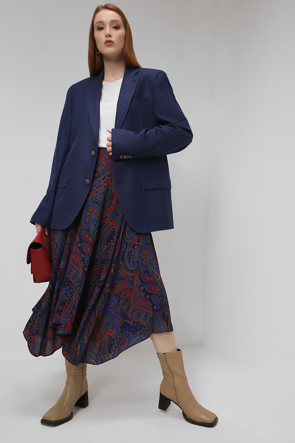 

Юбка женская LAUREN RALPH LAUREN 200842317001 синяя 4, Синий, 200842317001