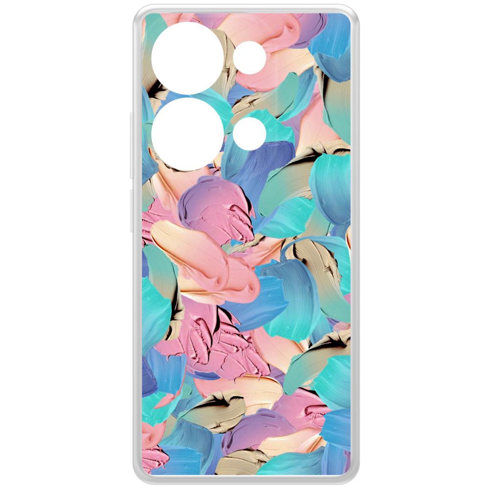 

Чехол-накладка Krutoff Clear Case Абстракт краска для Xiaomi Redmi Note 13 Pro 4G, Прозрачный