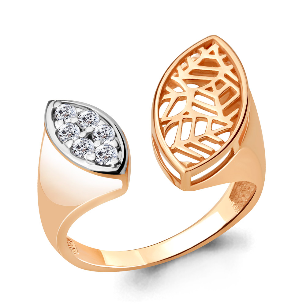 

Кольцо из серебра с фианитом р. 19,5 Aquamarine 68520А_925_з, 68520А_925_з