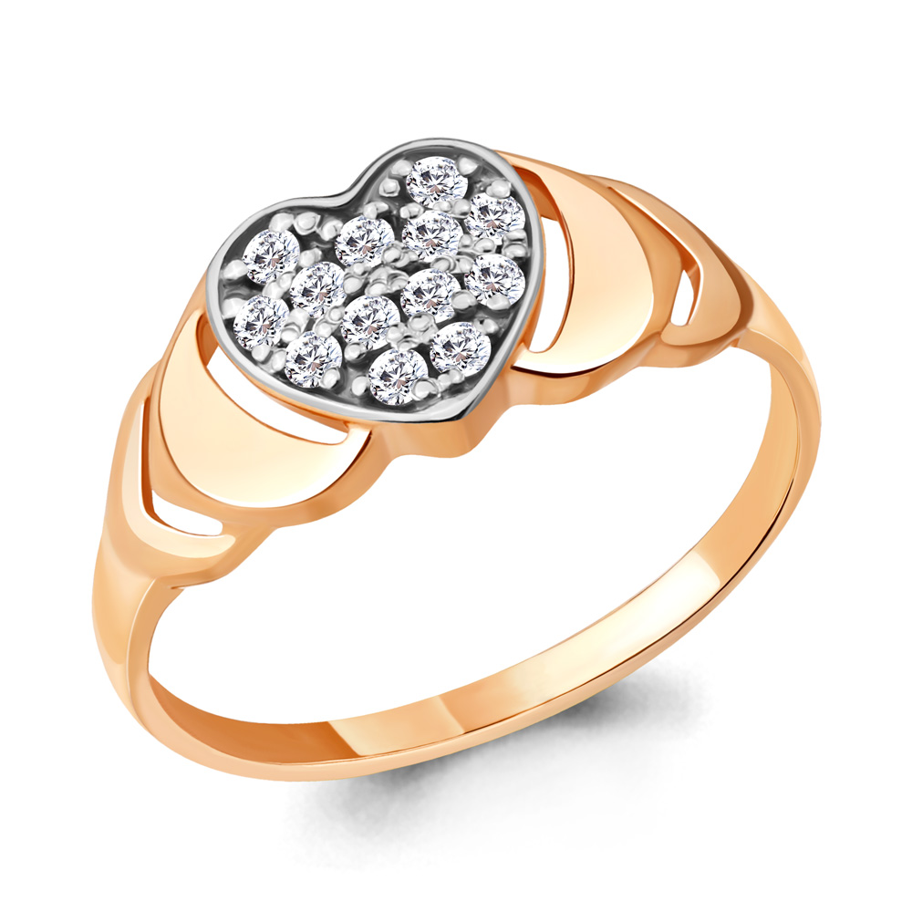 

Кольцо из серебра с фианитом р. , Aquamarine 68521А_925_з, 68521А_925_з