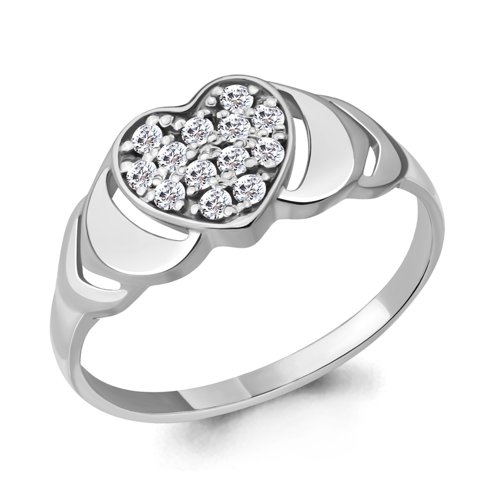 

Кольцо из серебра с фианитом р. 17 Aquamarine 68521А_925_р, 68521А_925_р
