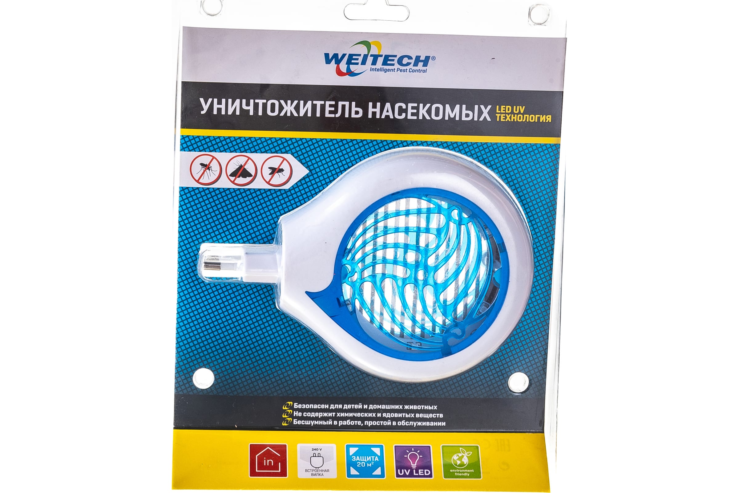 Weitech УНИЧТОЖИТЕЛЬ С НОЧНИКОМ | КОМАРЫ МОШКИ WK8203-RU