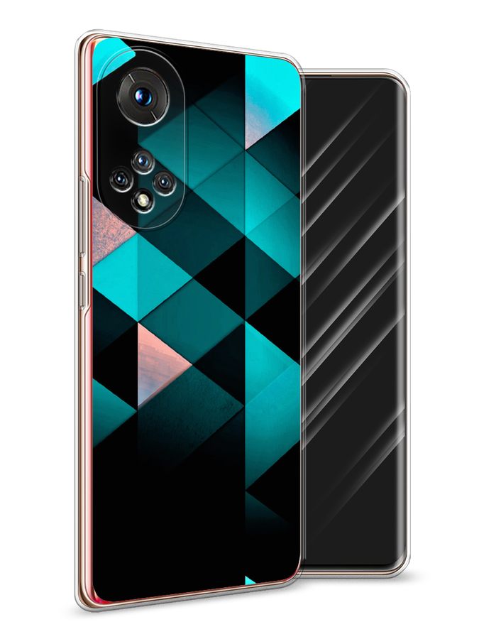 

Чехол Awog на Honor 50 "Геометрия 16", Голубой;черный, 6105450-3
