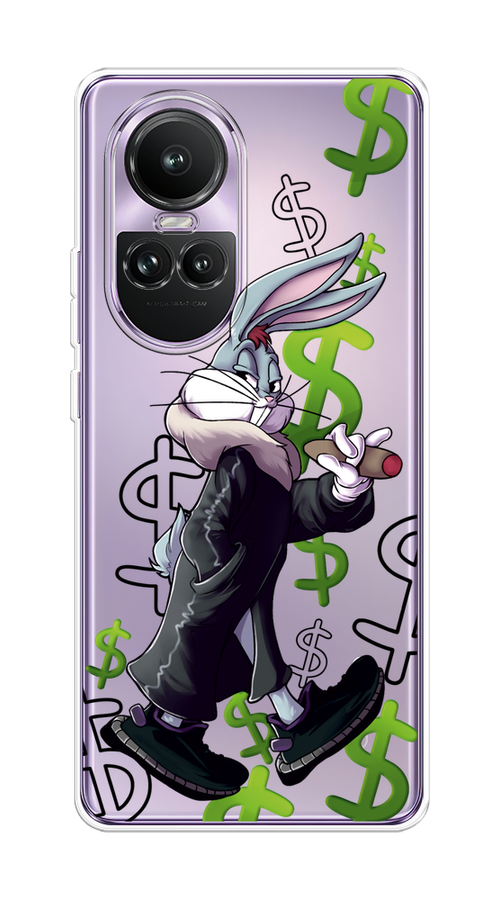 

Чехол на Oppo Reno 10 Global "Rich Bugs Bunny", Зеленый;черный;голубой, 2514850-1