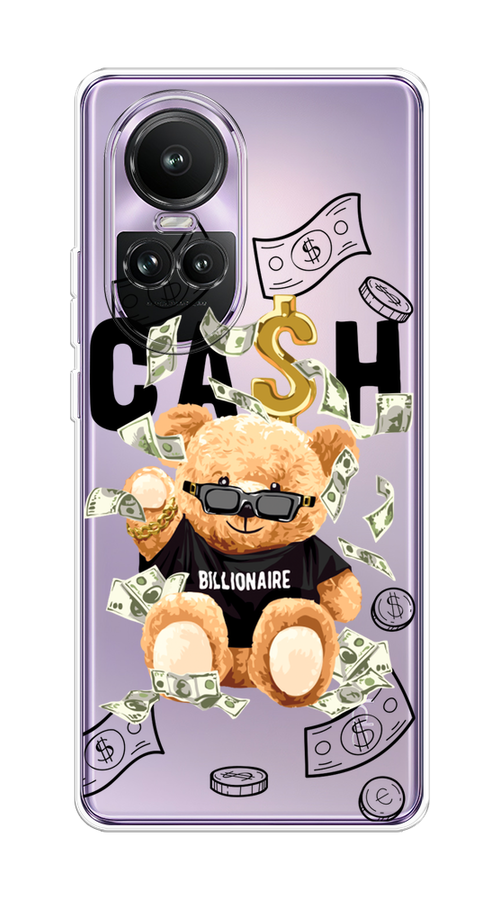 

Чехол на Oppo Reno 10 Global "Big cash", Черный;серый;бежевый, 2514850-1