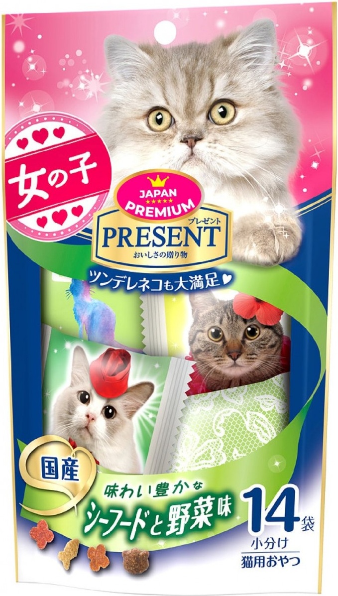 фото Лакомство для кошек japan premium pet из морепродуктов и овощей, 42г