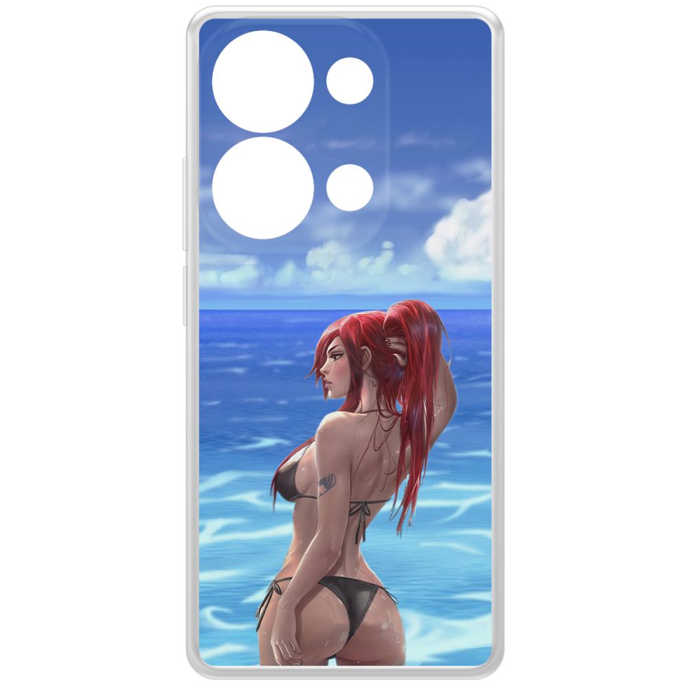 

Чехол-накладка Krutoff Clear Case Купальник женский для Xiaomi Redmi Note 13 Pro 4G, Прозрачный