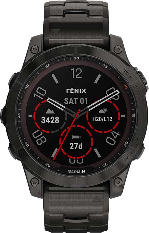 фото Спортивные титановые наручные часы garmin fenix 7 010-02540-39