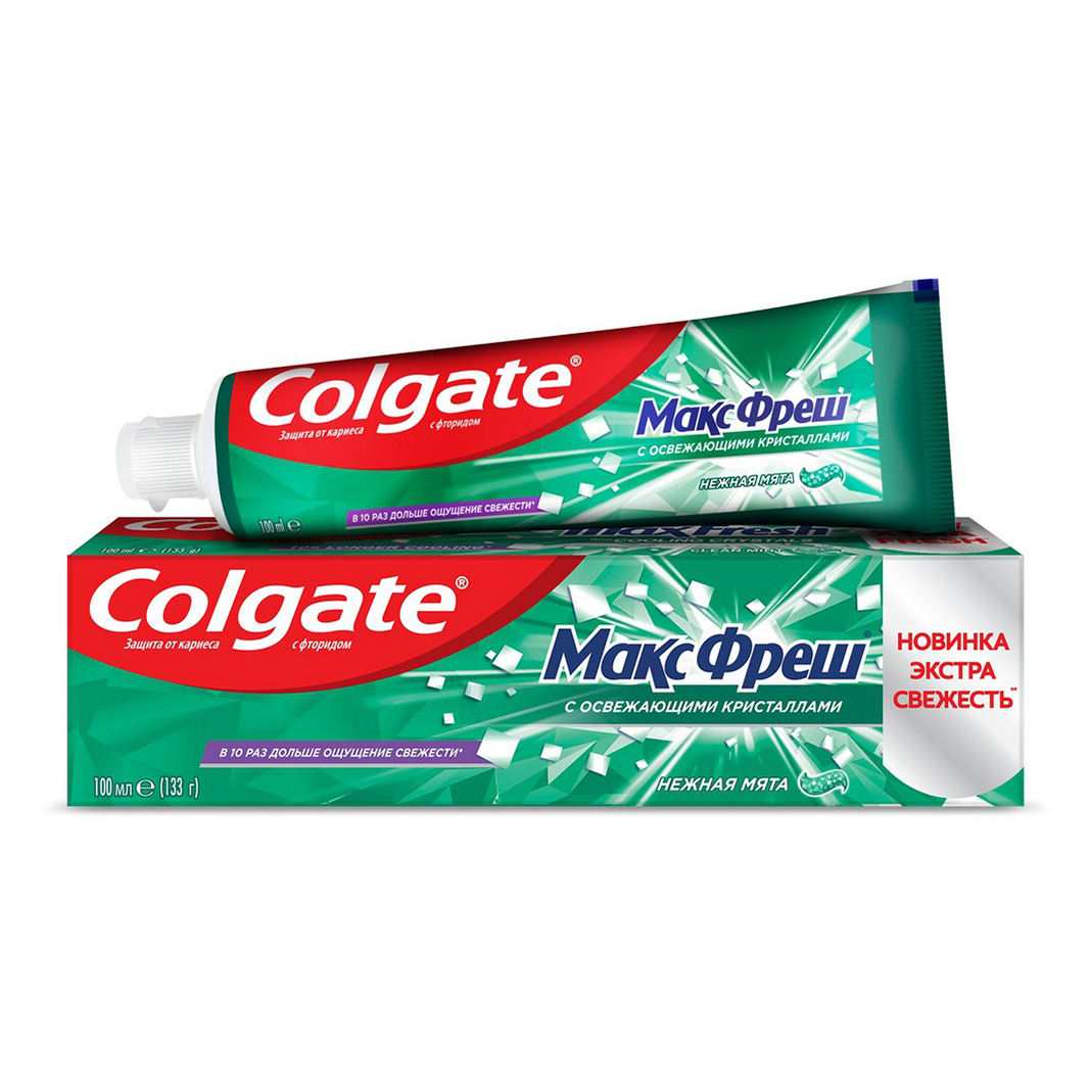 Зубная паста Colgate Макс Фреш Нежная мята с освежающими кристаллами 100 мл