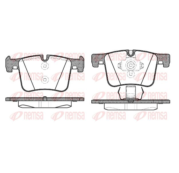 фото Колодки тормозные дисковые передние bmw x3 f25 3.0 10> remsa арт. 1457 00