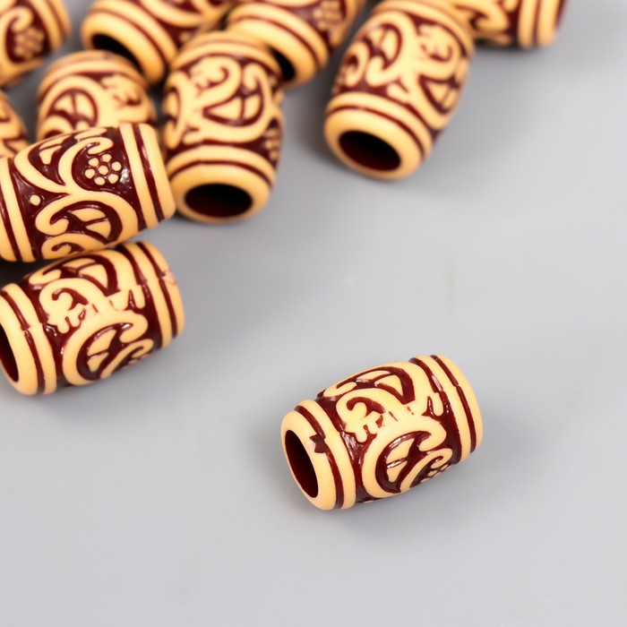 

Бусины для творчества Арт Узор пластик Этно. Знаки набор 20 гр 1х1х1,5 см, 3шт, Коричневый