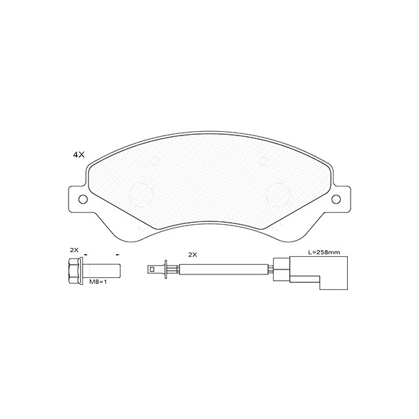 

Колодки Тормозные Передние Ford Transit 2.2d 06> AYWIparts арт. AW1810598