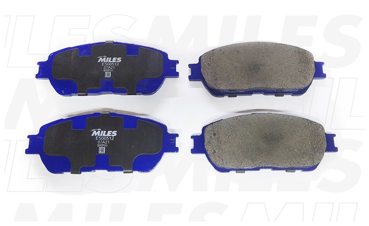 

Колодки тормозные передние Toyota Avalon/Camry/Solara 01>12 Miles E500512