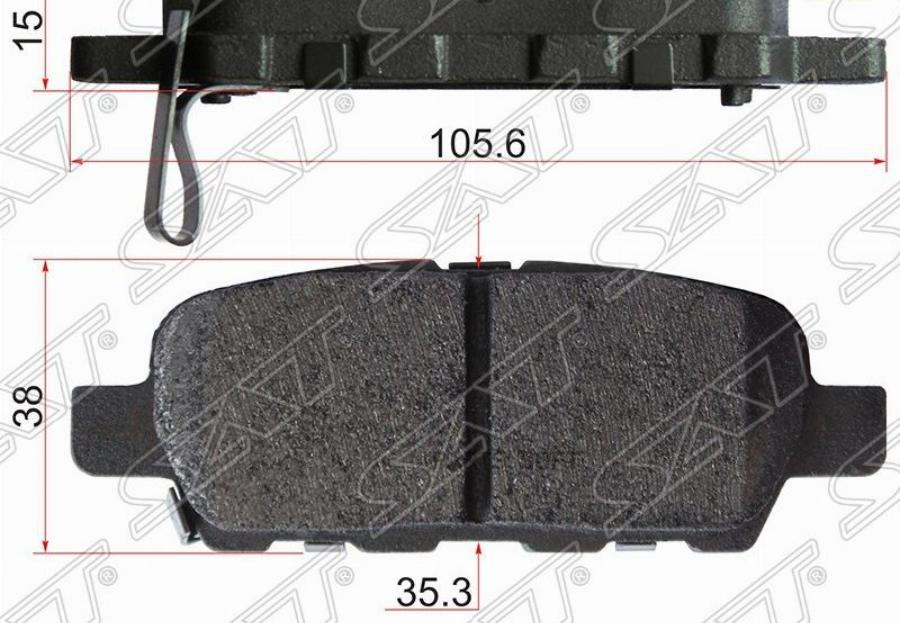 

Колодки тормозные RR NISSAN J10 06-13 X-TRAIL T##