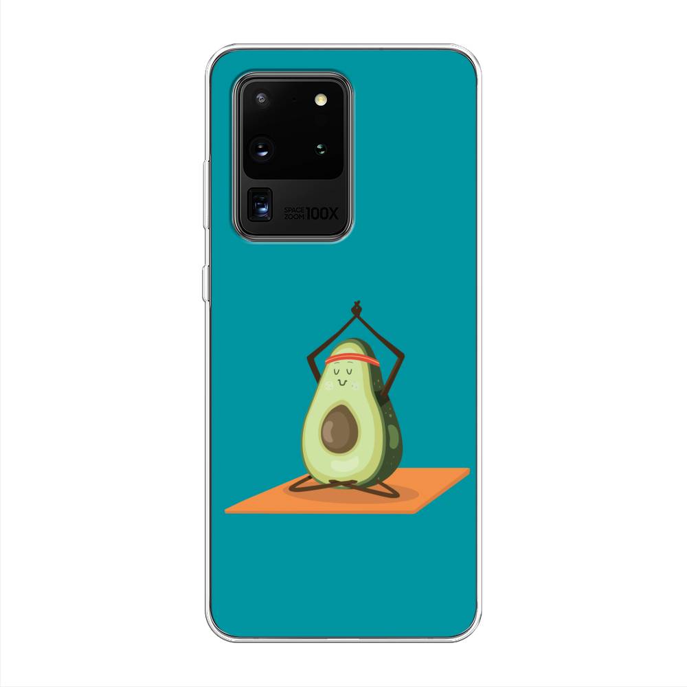 

Чехол на Samsung Galaxy S20 Ultra "Расслабься с авокадо", Голубой, 29450-6