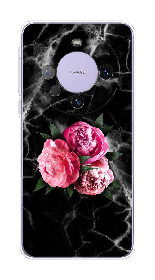 

Чехол на Huawei Mate 60 Pro "Букет на черном мраморе", Черный;серый;розовый;зеленый;белый, 6122250-1
