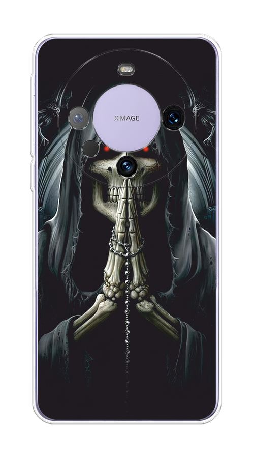 

Чехол на Huawei Mate 60 Pro "Молитва", Серый, 6122250-1