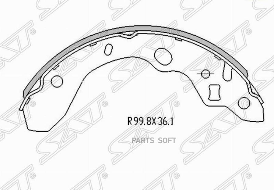 

Колодки Тормозные Зад Mazda 323Familia Барабанные