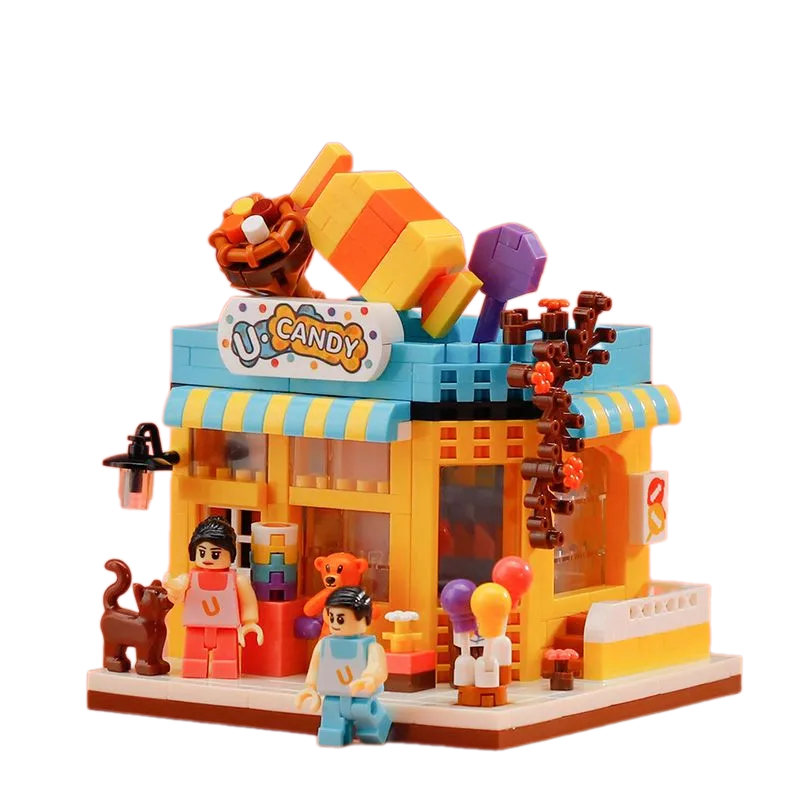Конструктор 3D из миниблоков Balody Магазин сладостей, с фигурками, 580 дет магазин диковинных сладостей счастье за монетку