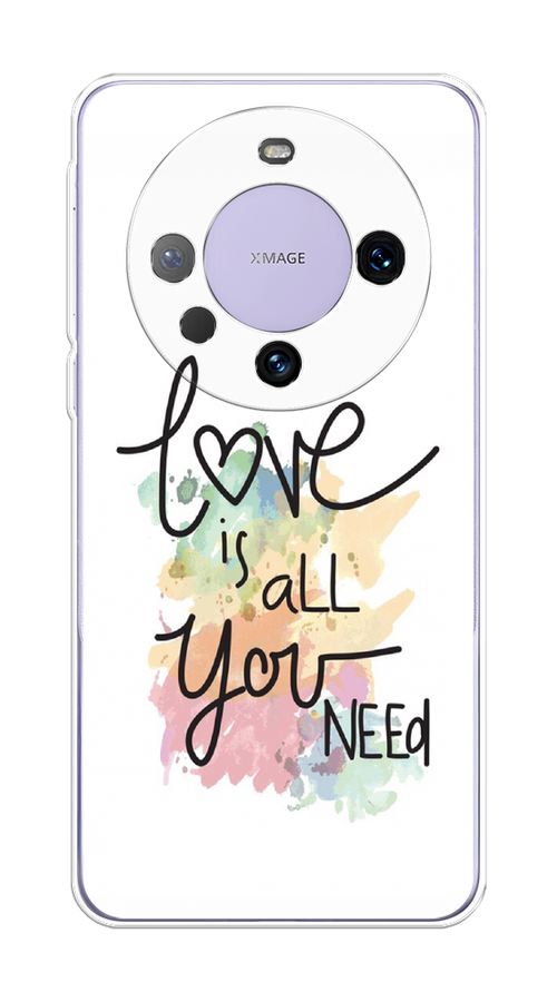 

Чехол на Huawei Mate 60 Pro "Love is all you need", Белый;черный;зеленый, 6122250-1