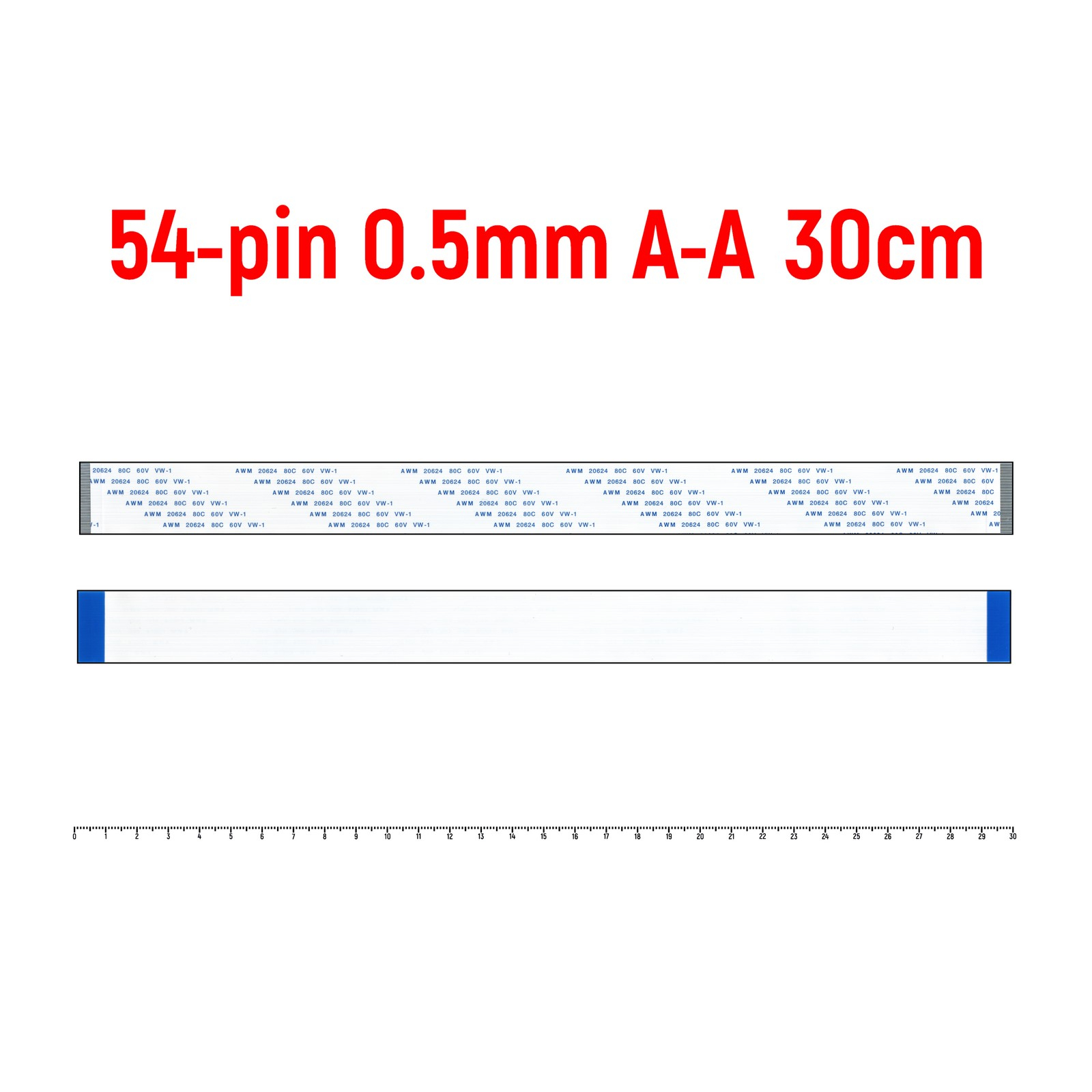 

Шлейф FFC 54-pin Шаг 0.5mm Длина 30cm