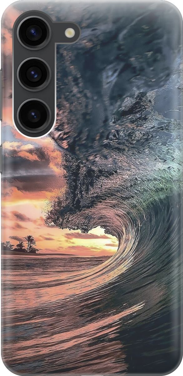 Силиконовый чехол на Samsung Galaxy S23 с принтом 