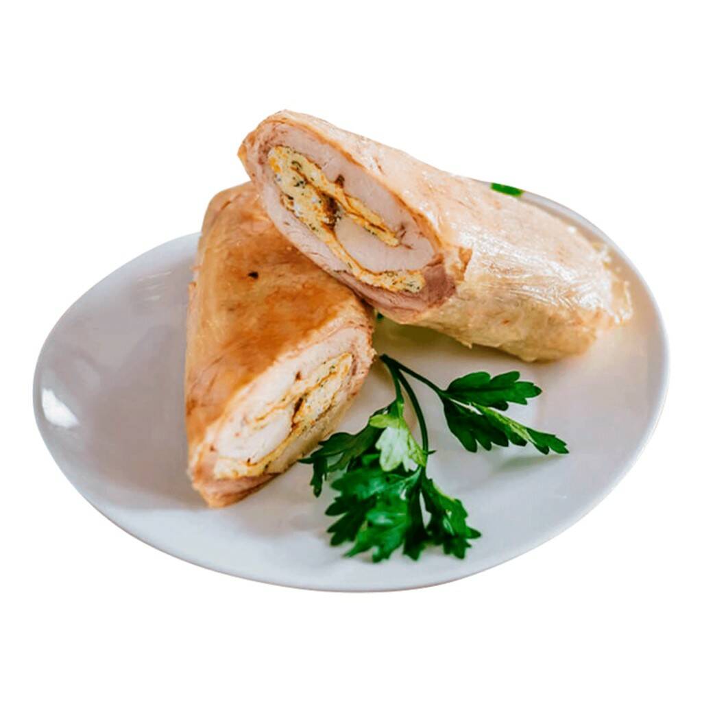 

Рулет из курицы с омлетом охлажденный