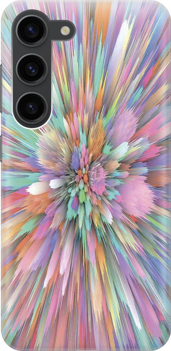 

Силиконовый чехол на Samsung Galaxy S23 с принтом "Красочный взрыв", Голубой;розовый, 158292