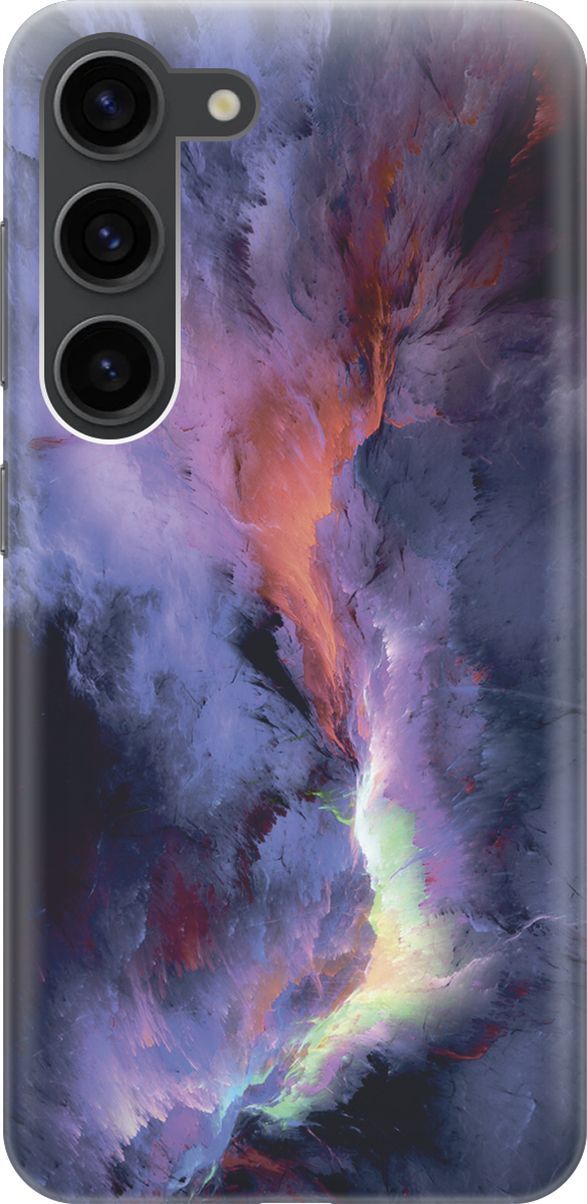 

Силиконовый чехол на Samsung Galaxy S23 с принтом "Гром и молния", Фиолетовый;черный, 158300